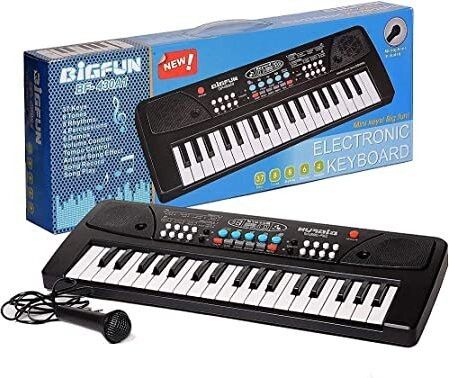 prapti mart Electronic Piano Keyboard with Microphone 37 Keys Musical Toys Piano for Kids-picture-13