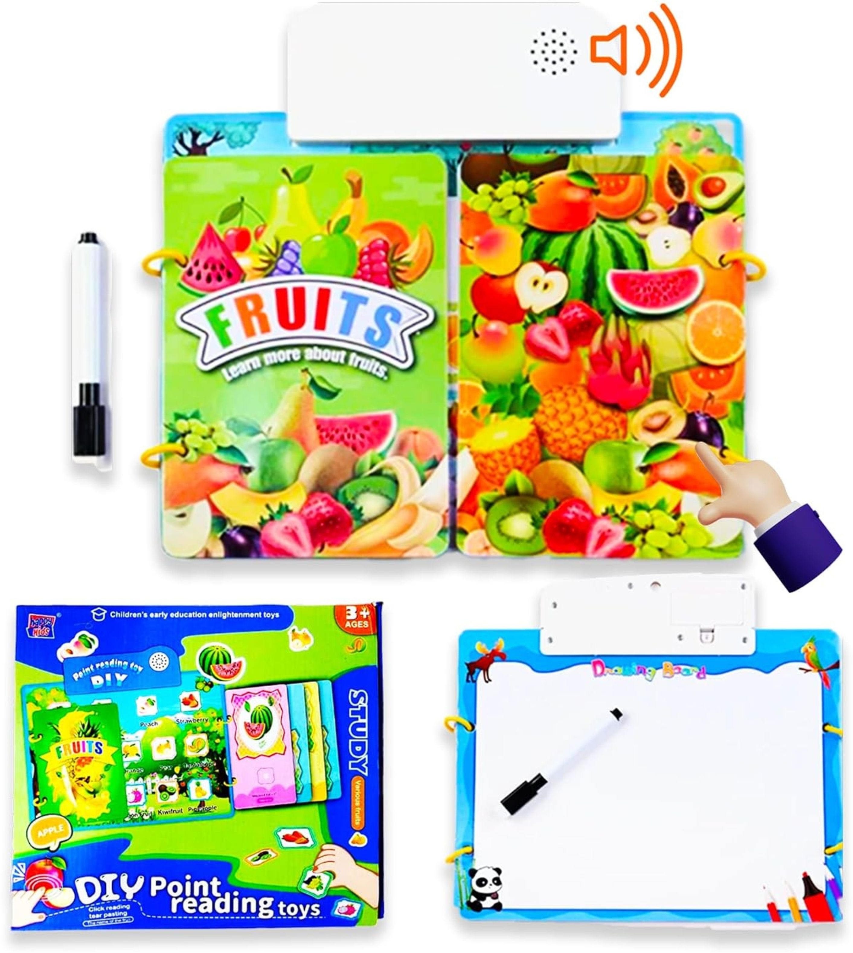 acarya DIY Smart Talking Fruit Book – Interactive Learning Book-picture-20