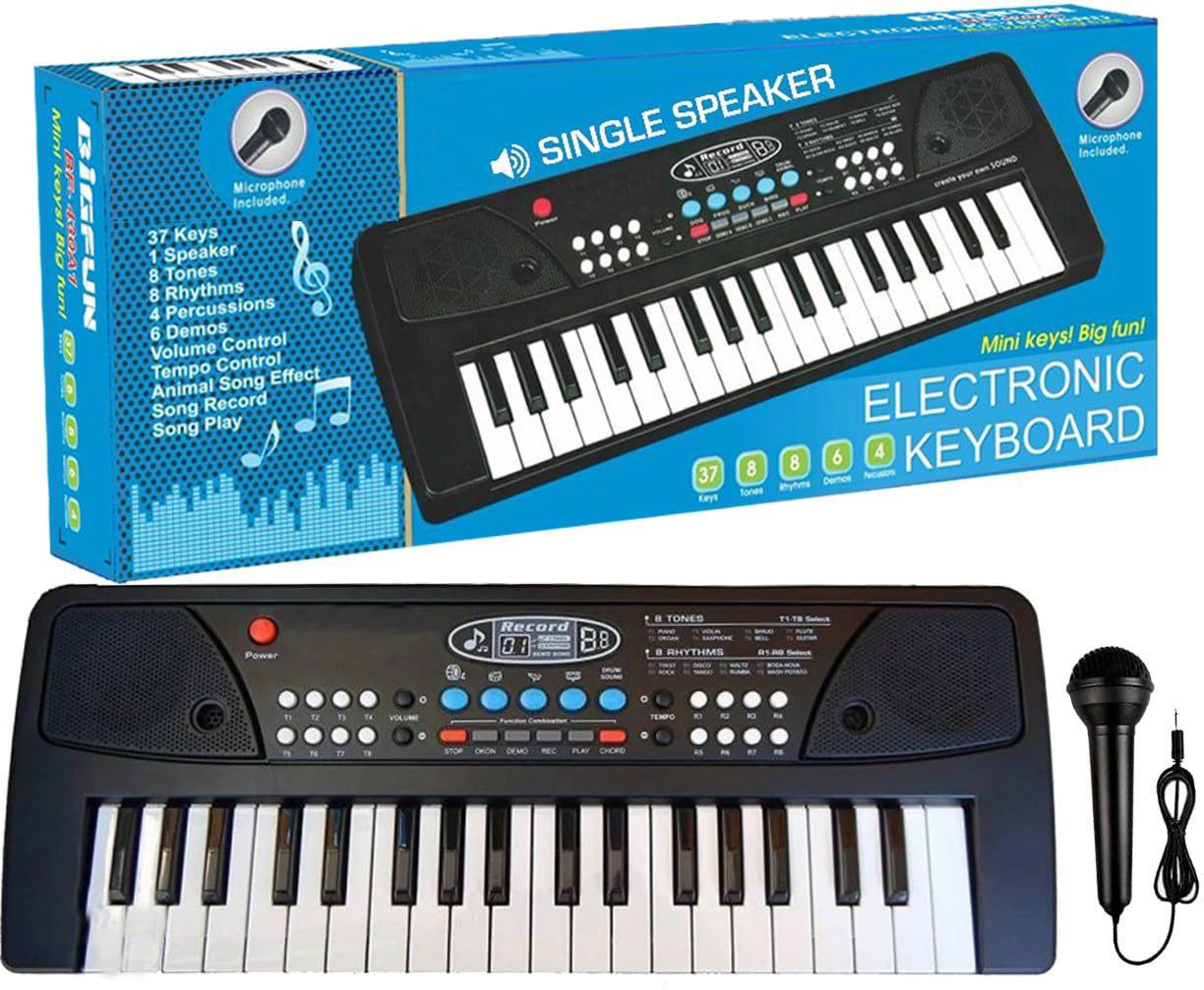 haulsale Kids 37 Keys Bigfun Keyboard | Piano For Kids With Microphone150-picture-13