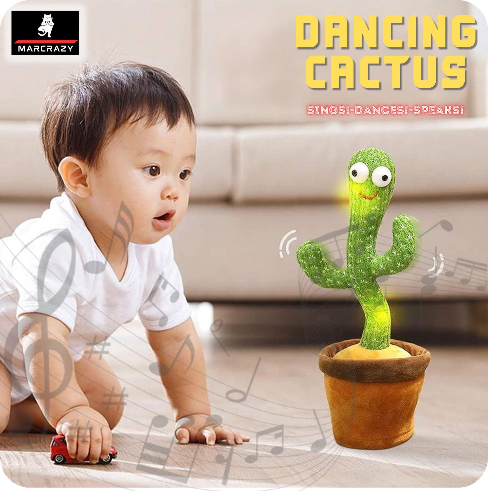 Kids Dancing Talking Cactus Plant Cactus Voice Repeat Recording D9-image-31