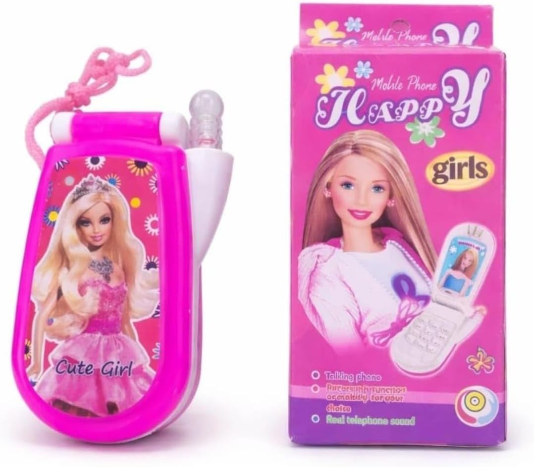 Pack of 1 Pink colour Musical mobile toy for kids baby boys and girls phone toys-image-28