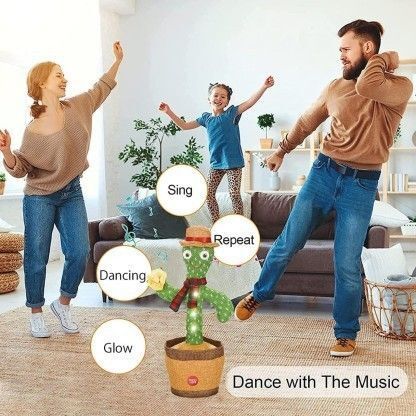 Kids Dancing Talking Cactus Plant Cactus Voice Repeat Recording D72-image-41