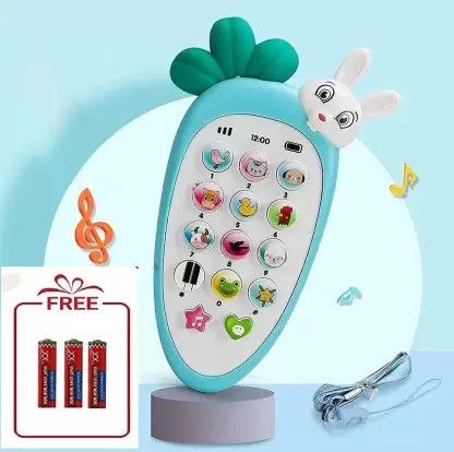 Rabbit Phone Smart Phone Mobile Phone Toy Small Phone Musical Toy (Multicolor)
