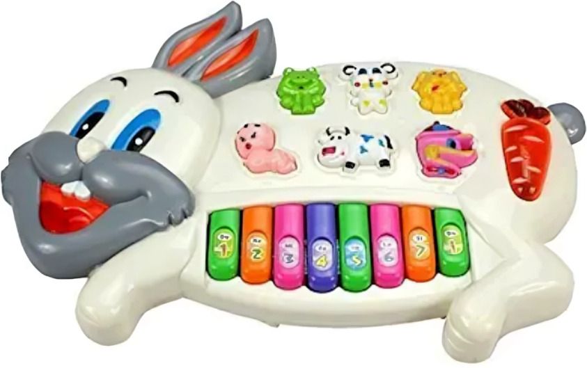 fiddlys Rabbit Musical Piano with 3 Modes, Flashing Lights & Animal Sound Music-picture-20