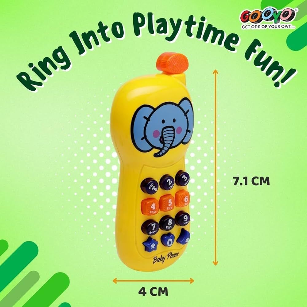 GY-92 Battery Operated Role Play Musical Phone Toy (Elephant Variant).-image-29