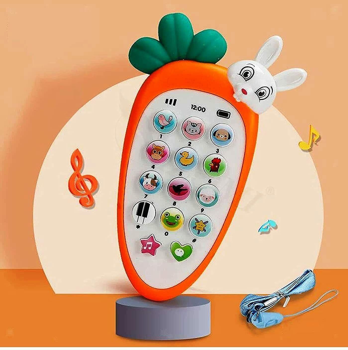 adhira toys Smart Phone Toys Rabbit Phone Smart Phone Cordless Feature-picture-0