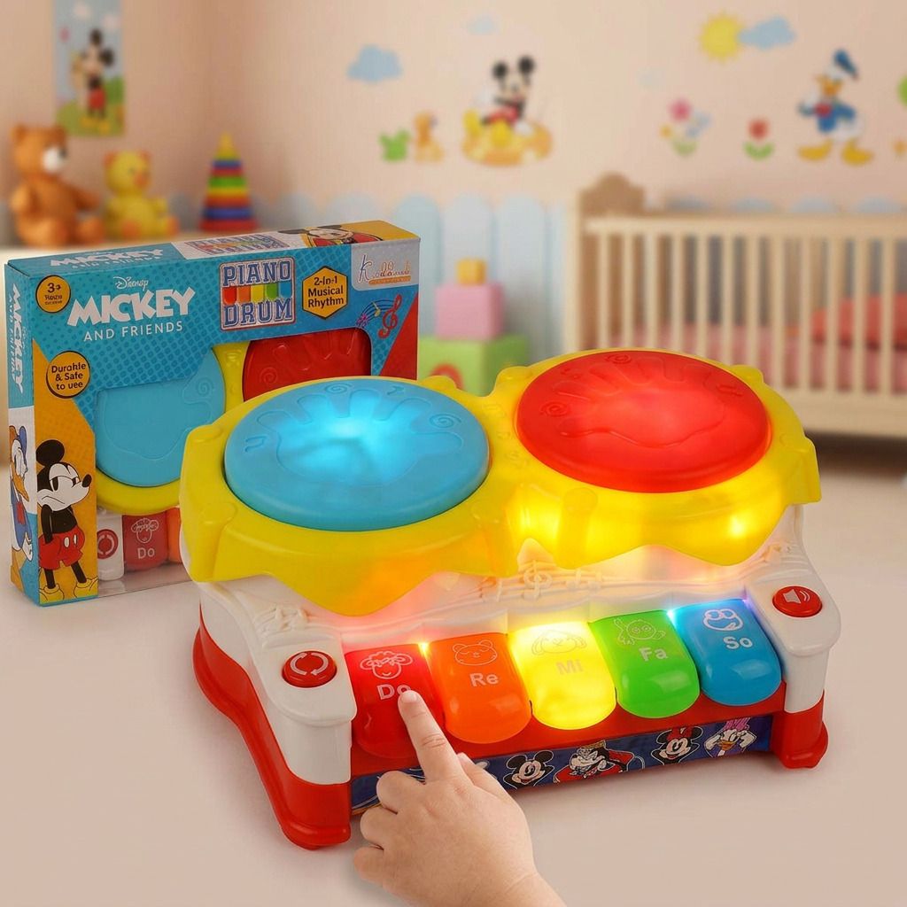 Mickey Mouse Musical Piano Drum Activity Toy-image-43