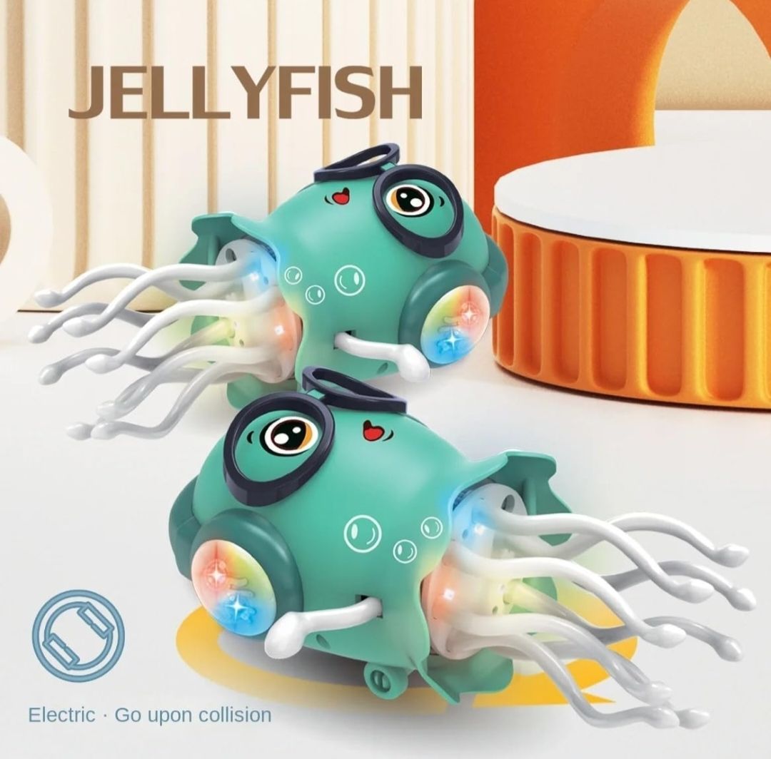 fspurelygoods Musical Dancing Jellyfish Toy | Light & Music Walking Toy | Multicolor-picture-48