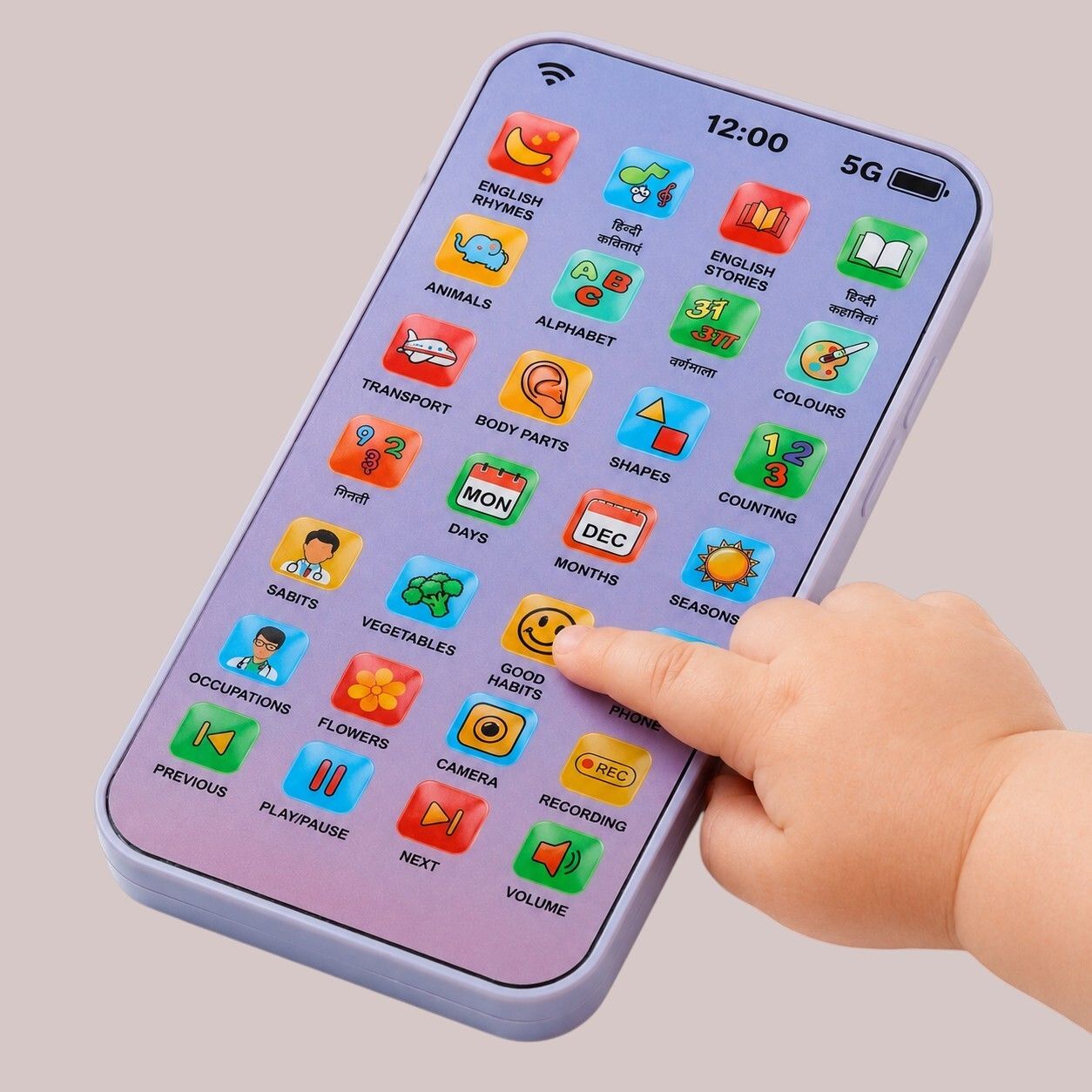 maa momai toys Kids Phone Toy Educational Mobile for Toddlers Boys Girls-picture-17