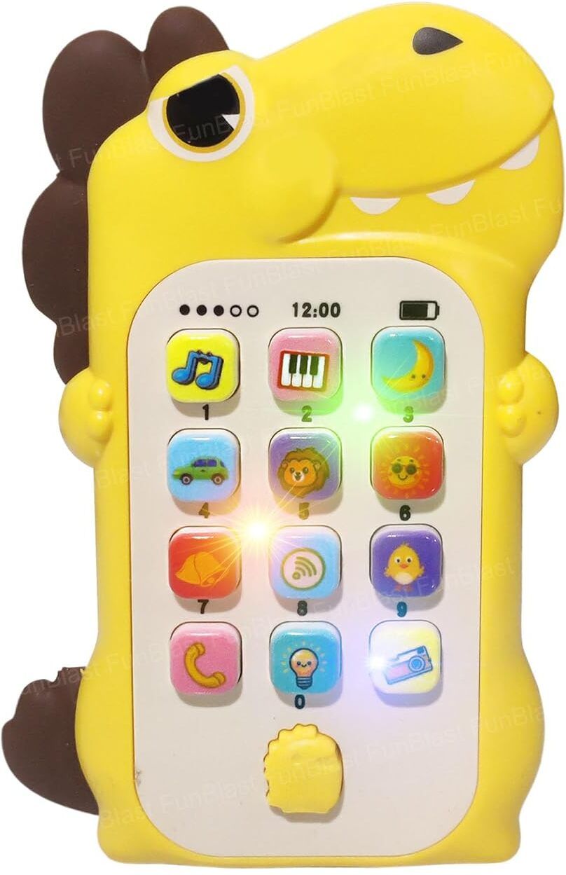 funblast Musical Dinosaur Mobile Toy for Kids- Phone Toy with Light & Sound Birthday Gift-picture-30