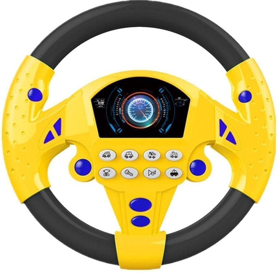 zelvo Baby Steering Wheel,Kids Steering Wheel Simulator with Music-picture-5