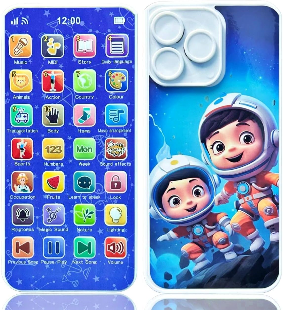 24 Modes Smart Phone Toy for Kids Musical Learning with Rechargeable Battery