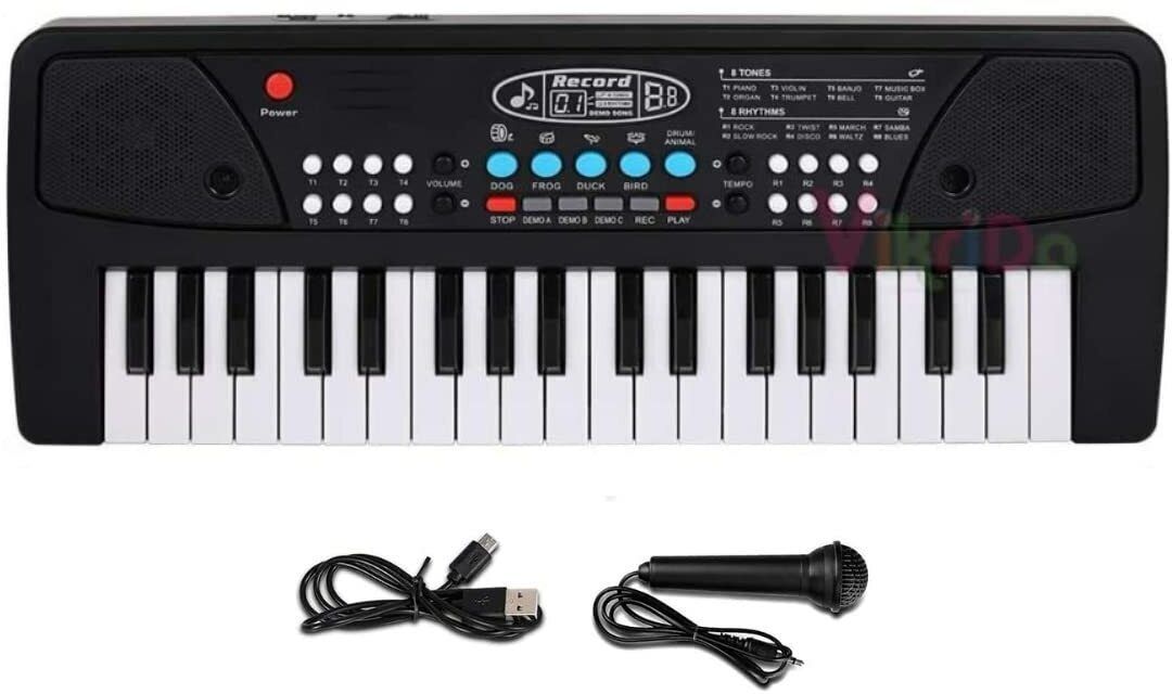 bantas 37 Key Piano Keyboard Toy with DC Power Option, Recording and Mic-picture-27