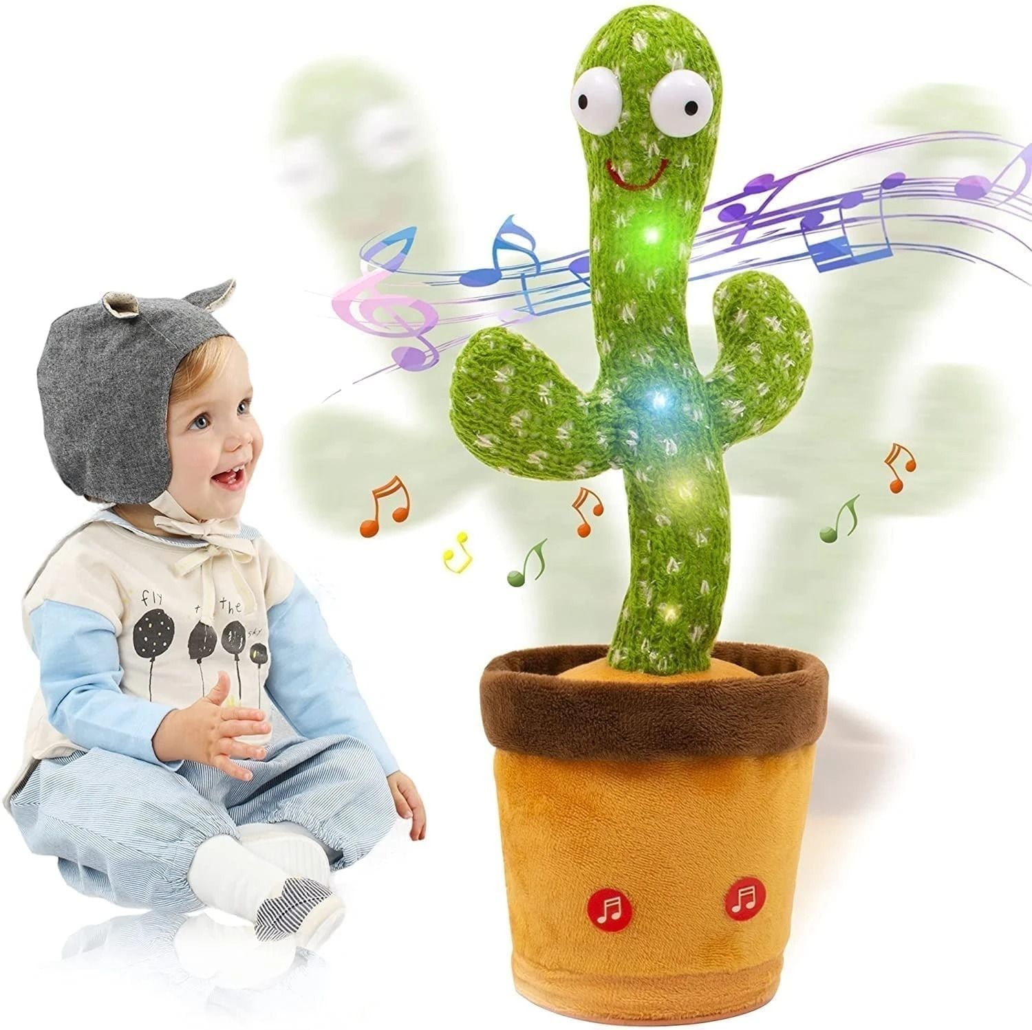 Electronic Shake Dancing Cactus Toy with 60 English Songs & Recording Function-image-25