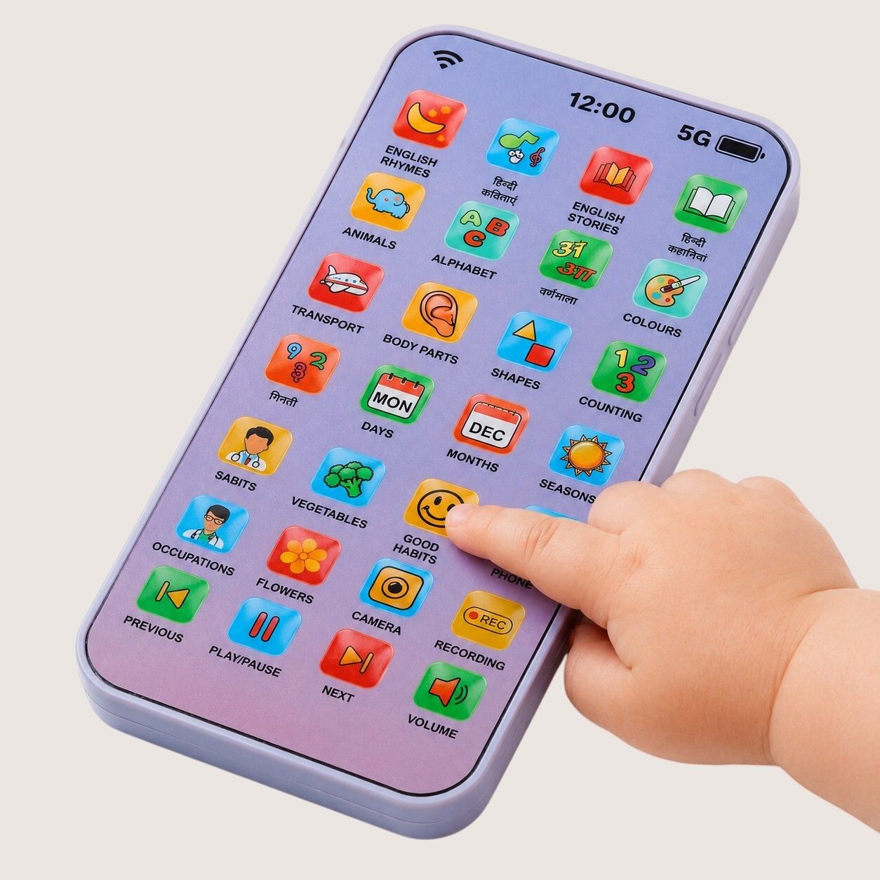 maa momai toys Interactive Kids Phone Toy with Multiple Fun Activities-picture-32