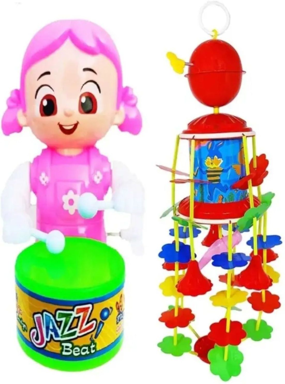 op enterprises Drummer Baby Toy Darmar Sound RD JHUMAR PINK BABY-X90-picture-16