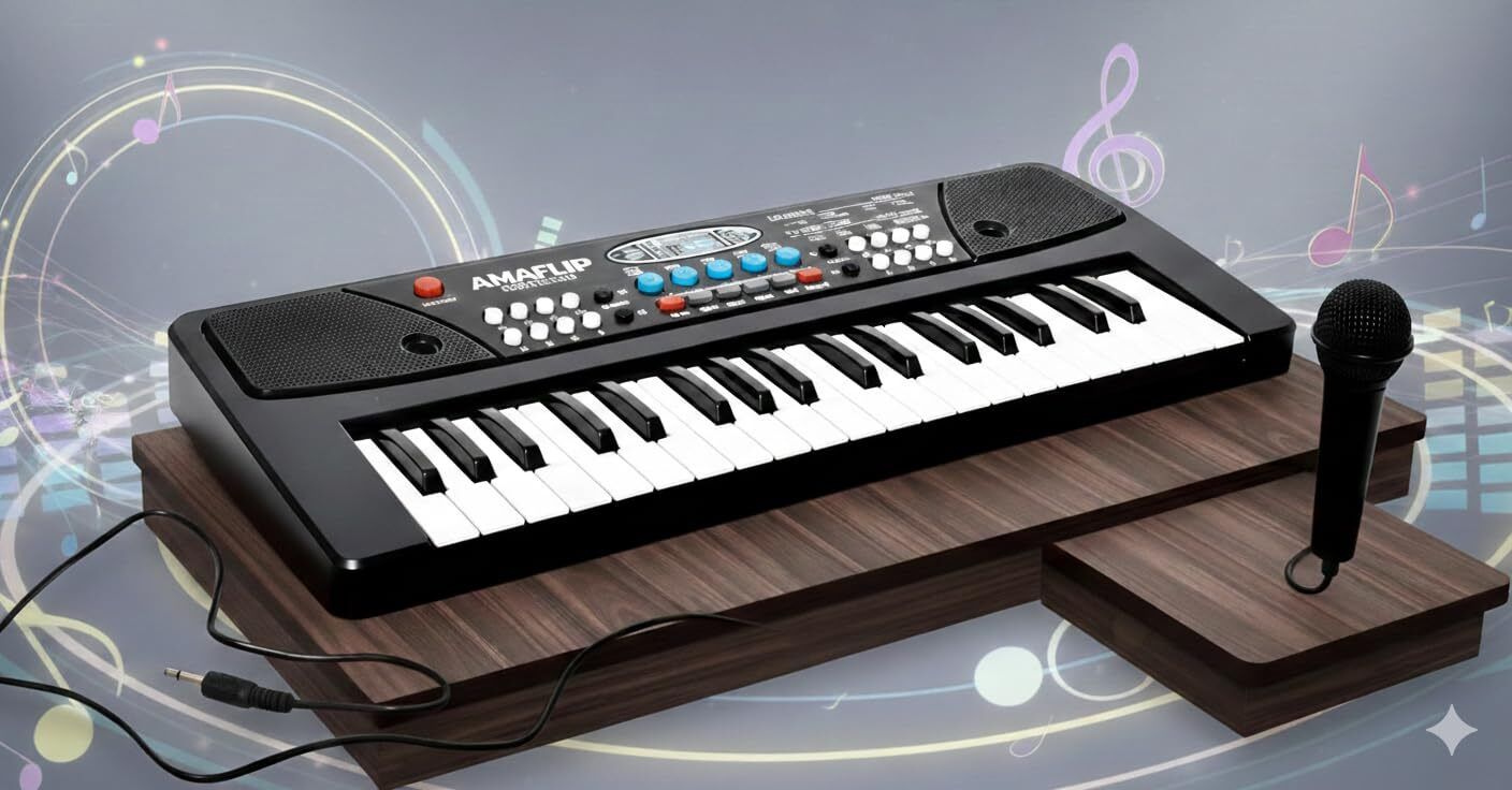 pepstter 37 Key Electronic Keyboard Piano with Microphone for Kids Musical Learning-picture-9