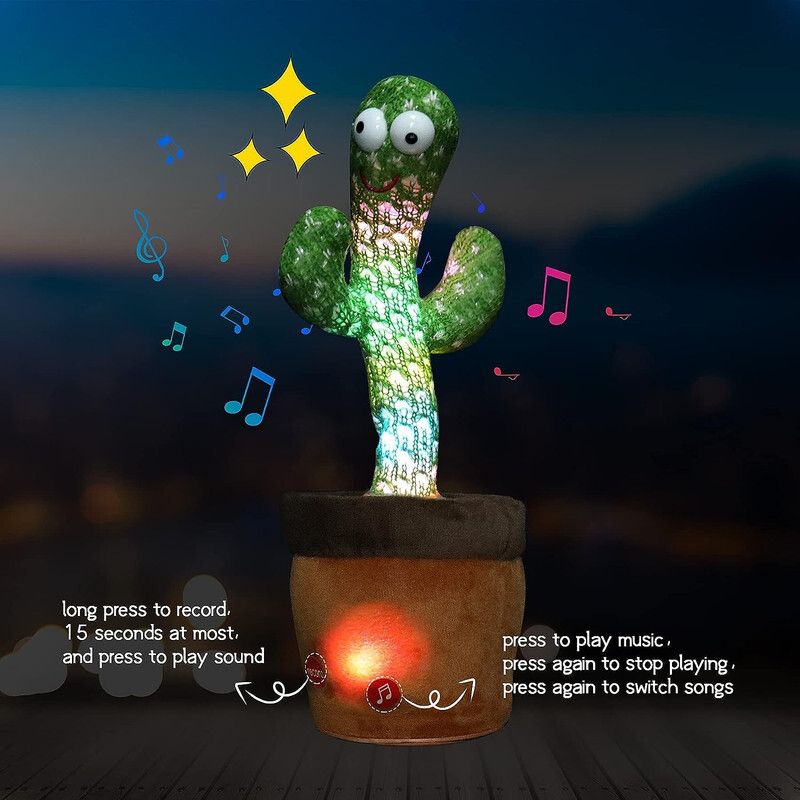 saleoff Dancing Talking Cactus Plush Toy, Wriggle, Singing, Repeats What You Say-1039-picture-13