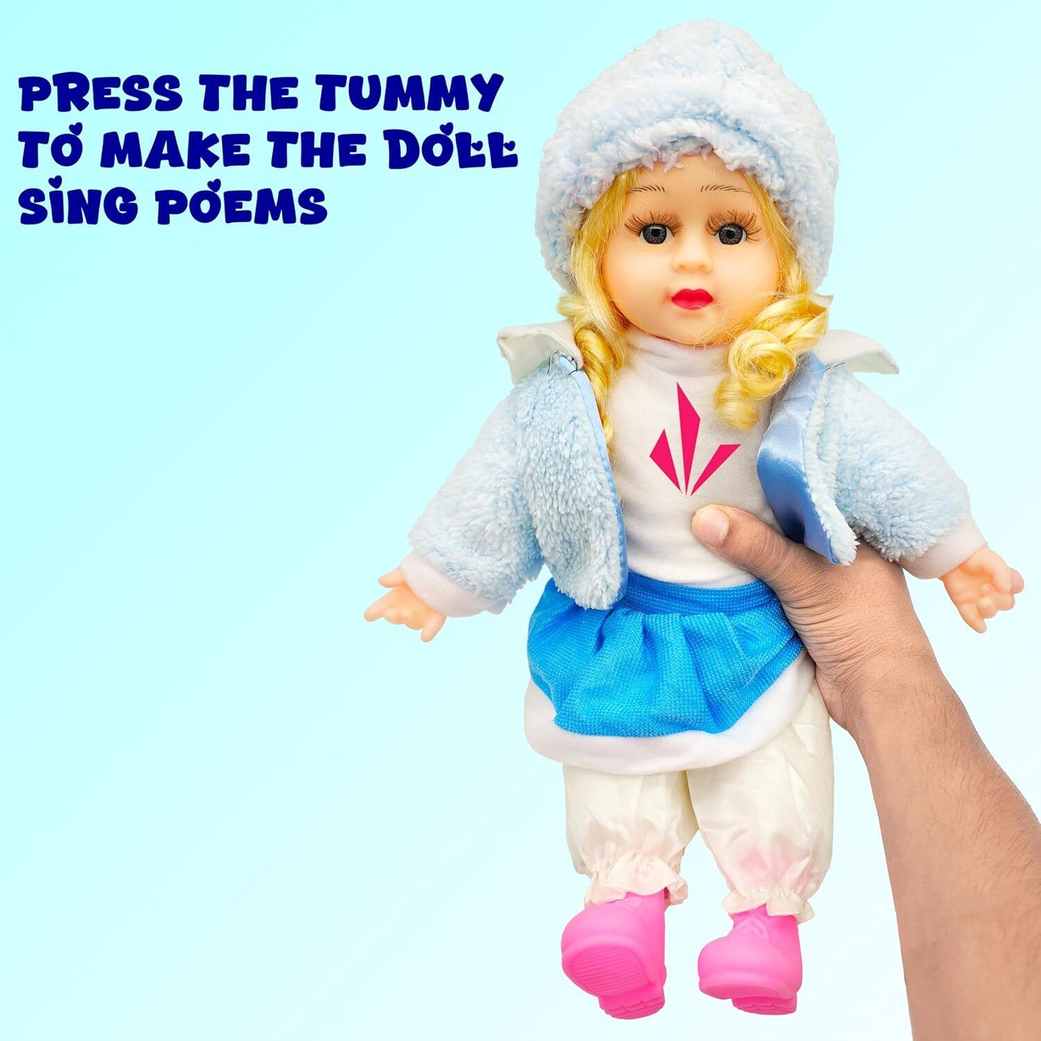 Soft 40 CM Plush Doll for Girls – Huggable Realistic Face Toy for Kids Gift-image-44