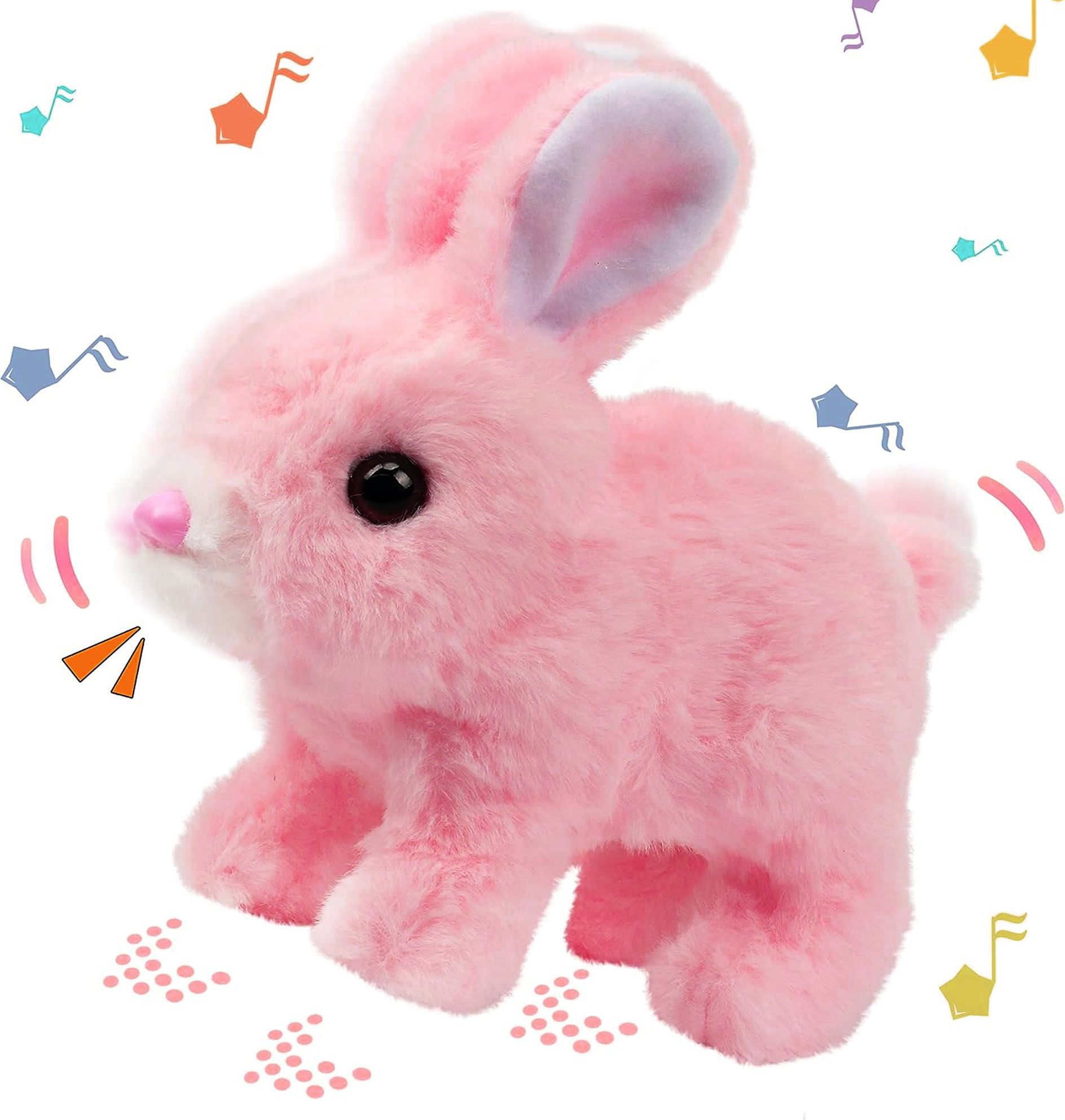 Hopping Rabbit Electronic Plush Bunny Toy with Sound, Movement & Wiggle Ears-image-30