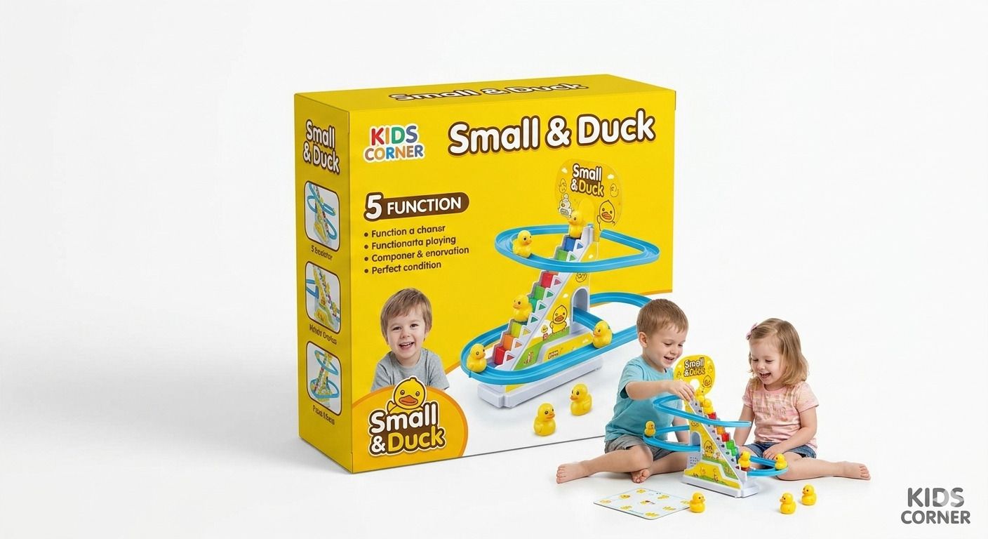 Kids Corner Small & Duck Escalator Track Toy with Lights & Music-image-2