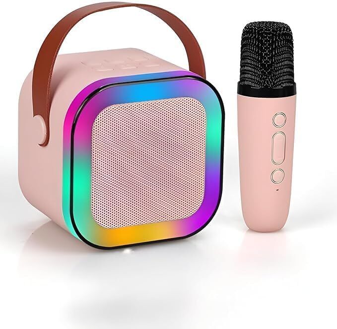 Your Personal Stage Awaits Karaoke Speaker with Microphone and Dynamic LED Light