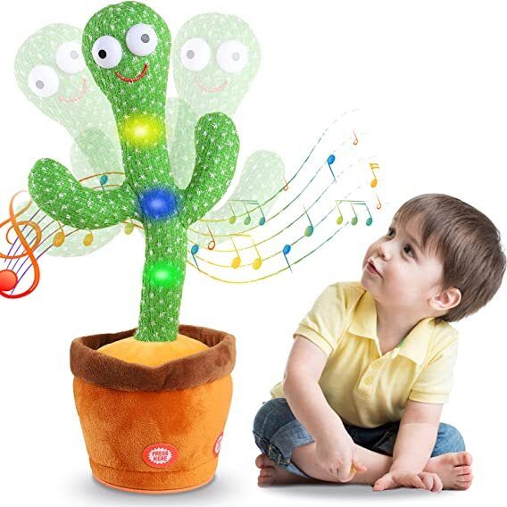 Dancing cactus , talking & music toy for kids , Singing Recording Toys-image-35