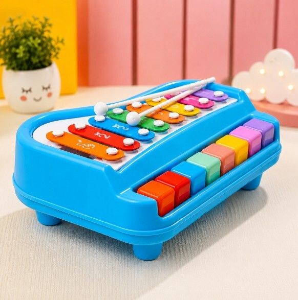 Rainbow Xylophone Piano Toy with Colorful Keys and Musical Learning Kids-image-15