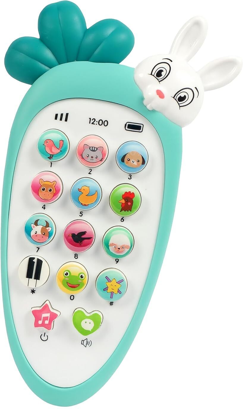 ragiluxe Cute Rabbit Face CellPhone Toy for Kids Musical Mobile Toy for Kids-picture-44