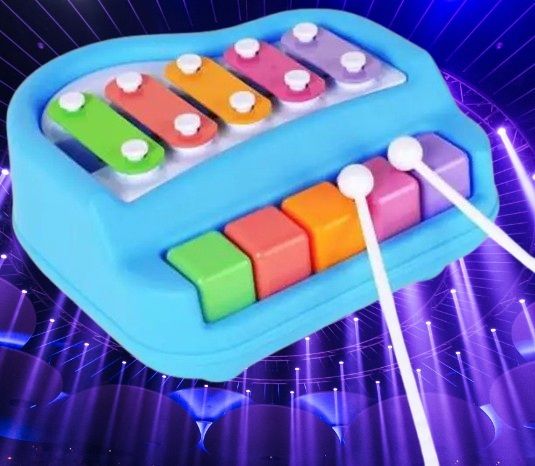kohinoor creation ST 2 in 1 Musical Xylophone 5 Multicolored Keyboard for Baby Boy and Girl-picture-21