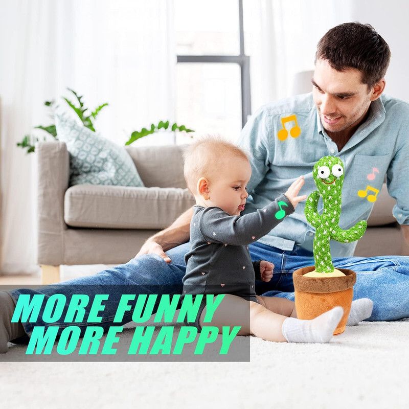 Dancing Talking Cactus Plush Toy, Wriggle, Singing, Repeats What You Say-745-image-13