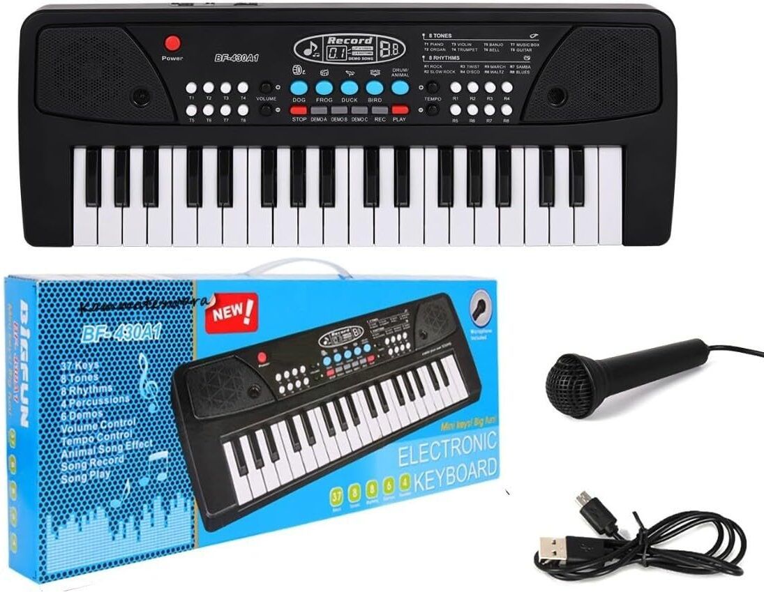 niyamat MelodyStar 37-Key Electronic Keyboard with Microphone and Recording Function-picture-41