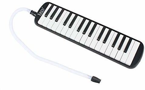 crazybuy Melodica Musical Instrument With Carry Bag Accessories For Kids Beginner Baby Harmonica Piano And Keyboard Music Lovers Hard Mouthpiece Carrying Keys Beginners (32 key, black)-picture-23