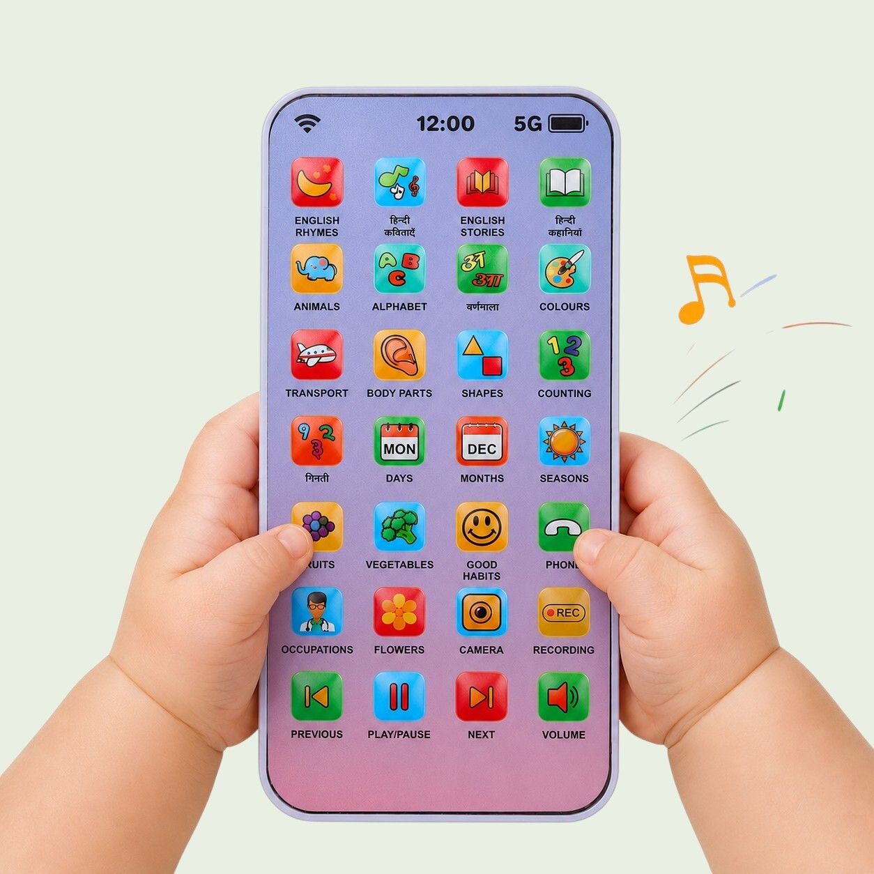 Kids Phone Educational Learning Toy with 28 Functions for Baby Kids-image-23