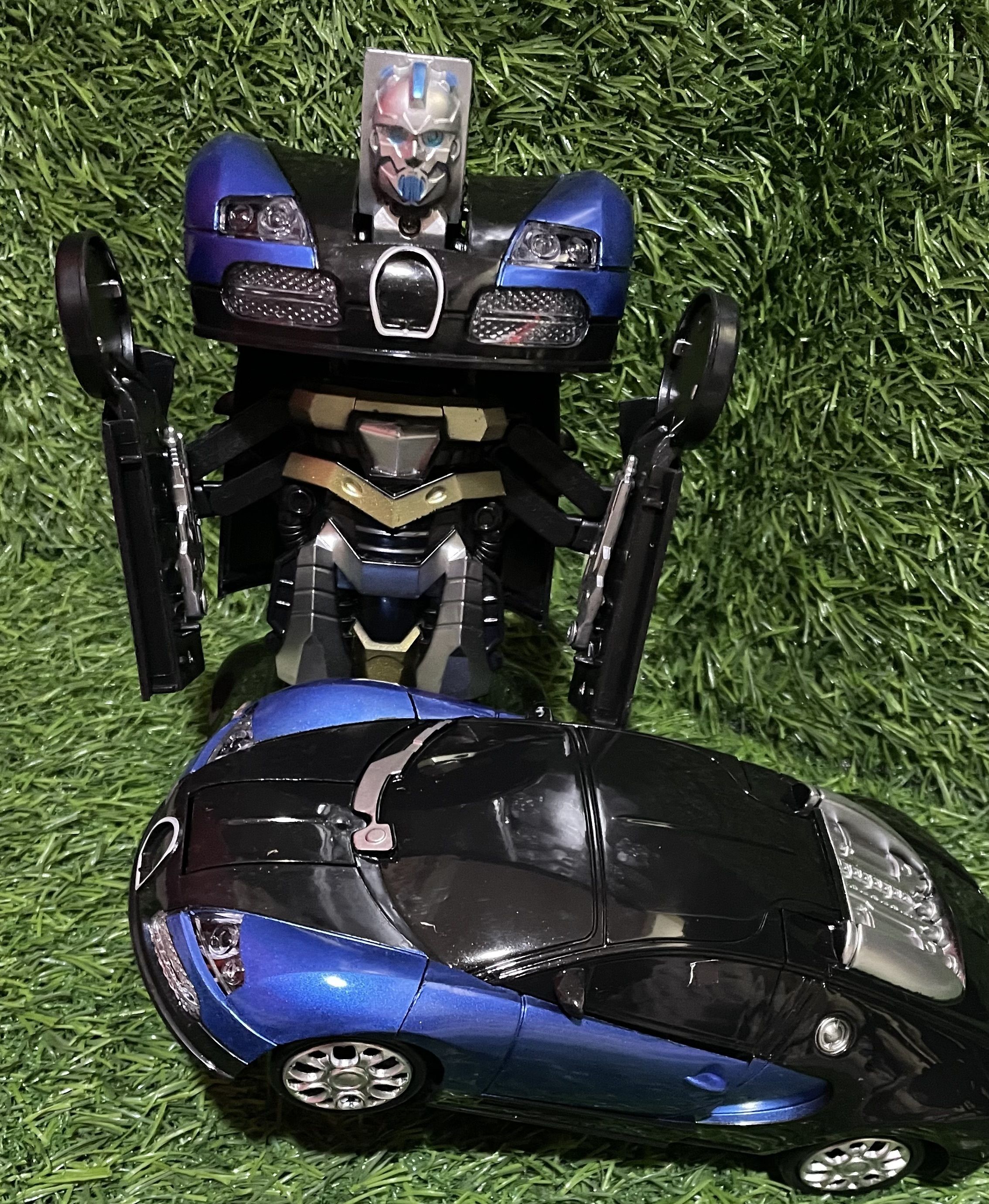 Bumblebee Transformer Robot Car Toy Deformation Kids Robot Car with Light Music-image-18
