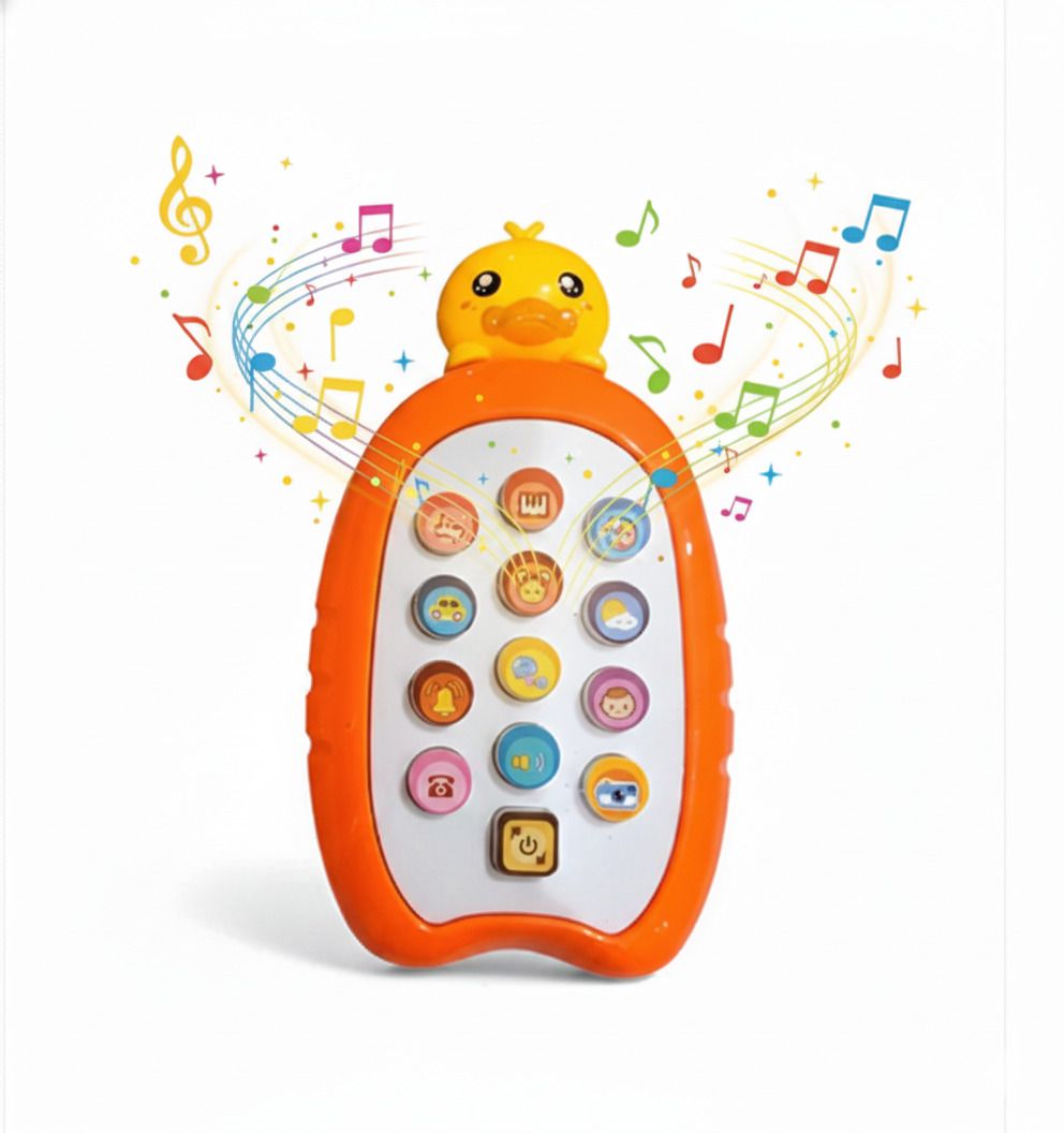 fratelli Cute Duck Mobile 12 Fun Sounds & Music Phone Toy for Kids, Toddlers with Music-picture-36