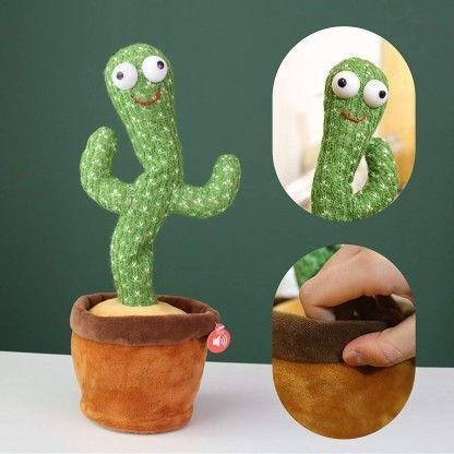 Kids Dancing Talking Cactus Plant Cactus Voice Repeat Recording D58-image-47