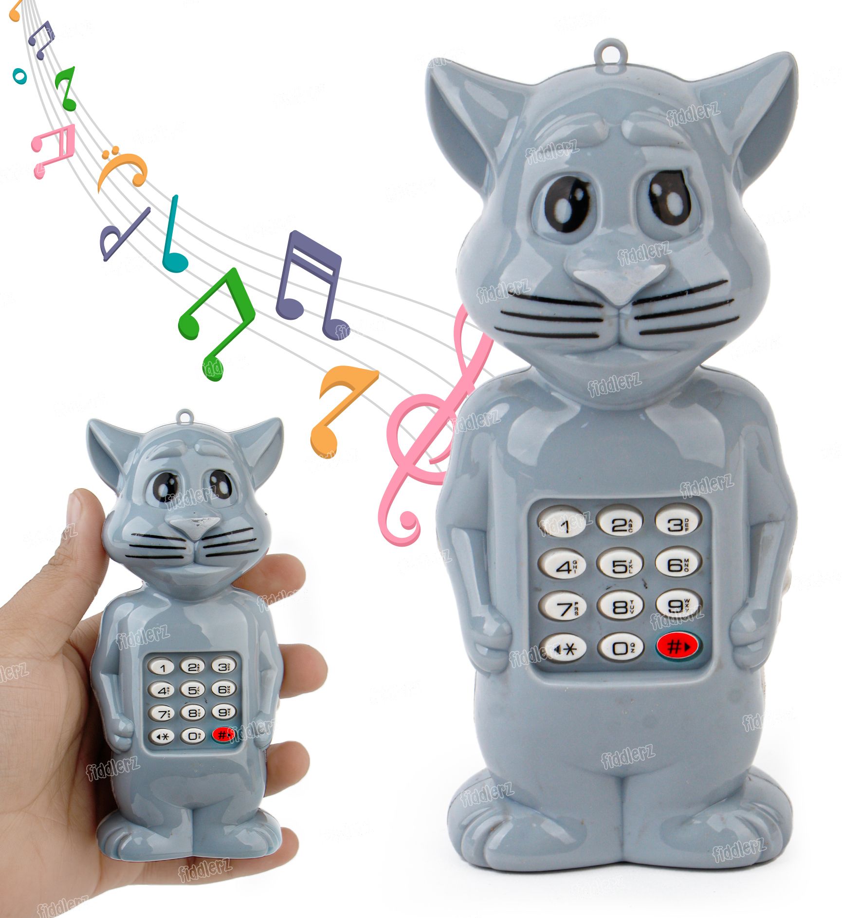 Musical Tom Fun Mobile Toy with Keypad Buttons Sound Effects Interactive Play