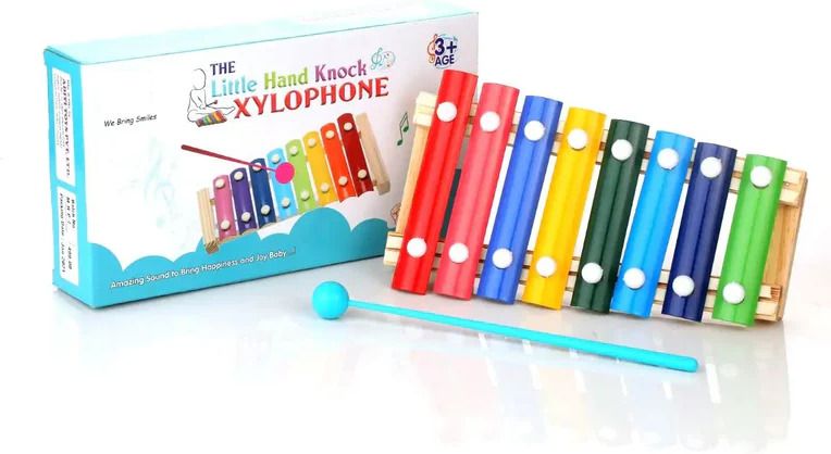 chanakk Little Hand Knock Xylophone Toy for Kids 3+ Yrs | Steel Keys Musical Instrument-picture-19