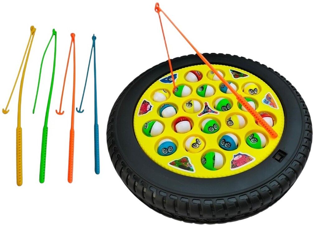 sabiratecreation Fishing Master Game For Kids, Rotating Game, Includes 21 Fish & 4 Poles-picture-20