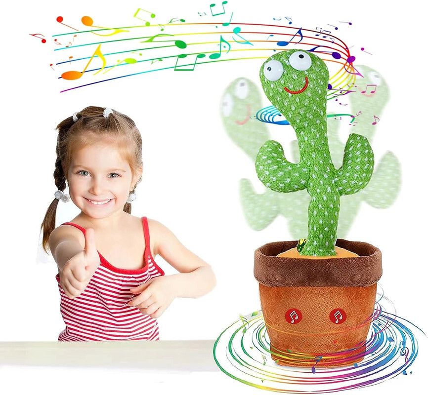 haulsale Dancing Talking Cactus Plush Toy, Wriggle, Singing, Repeats What You Say-924-picture-20