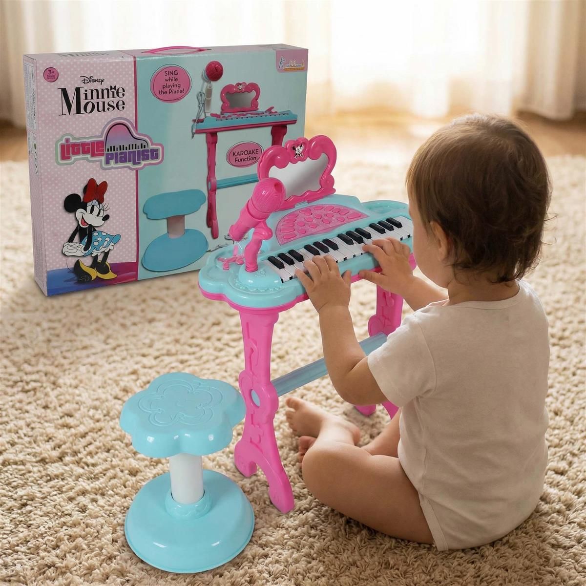 Minnie Mouse Little Pianist Keyboard - Musical Exploration & Fun Sound Effects-image-47