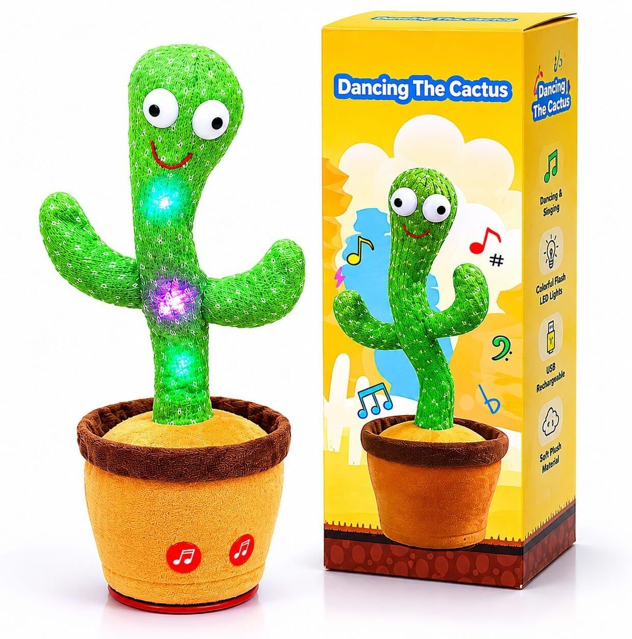 Rechargeable Toys Talking Cactus Baby Toys for Kids Dancing Cactus Toys-image-49