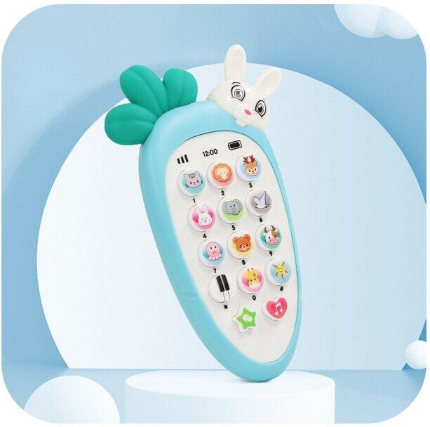 haulsale Carrot/Radish Style Baby Cell Phone Toy With Light & Various Music Sounds61-picture-8