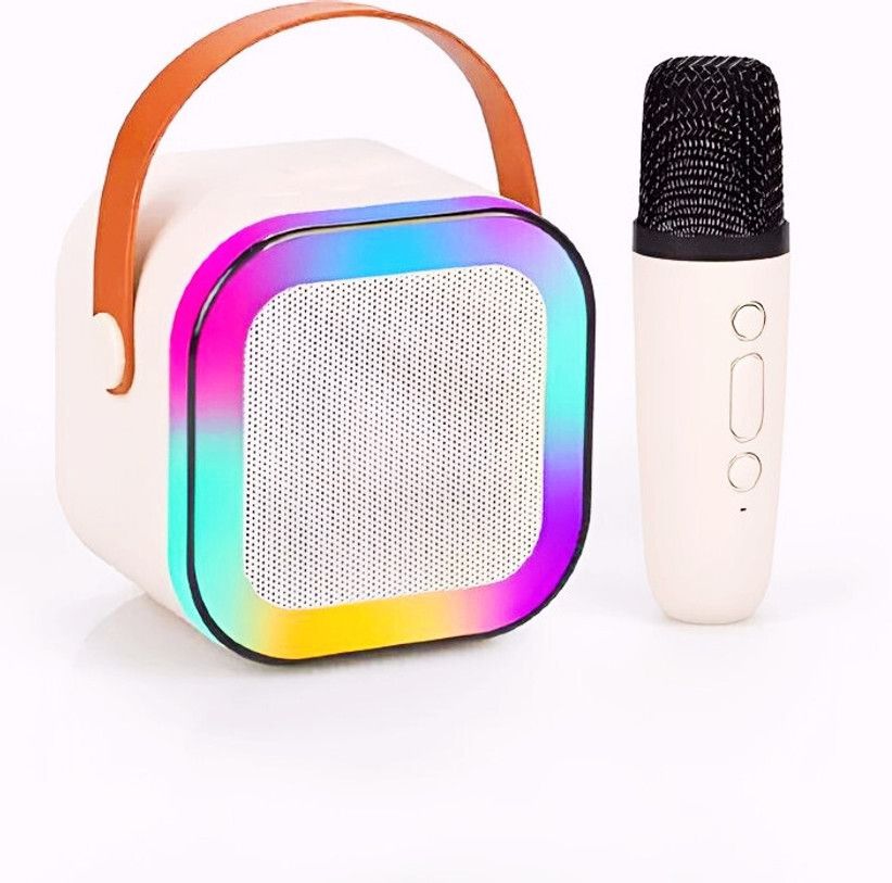 nickspool TOYS Portable Karaoke Speaker with Wireless Microphone, RGB Light Speaker-picture-10