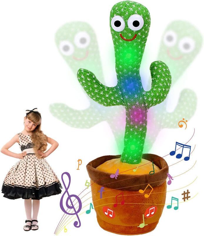 haulsale Dancing Talking Cactus Plush Toy, Wriggle, Singing, Repeats What You Say-754-picture-25