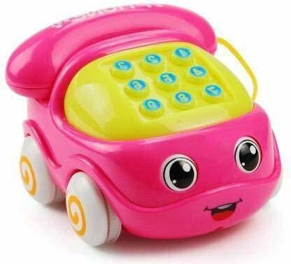 Musical Phone Car Toy for Kids , Electronic Music Multifunctional Cell Phone Telephone Car Toy (Assorted-Colors) (Multicolor)