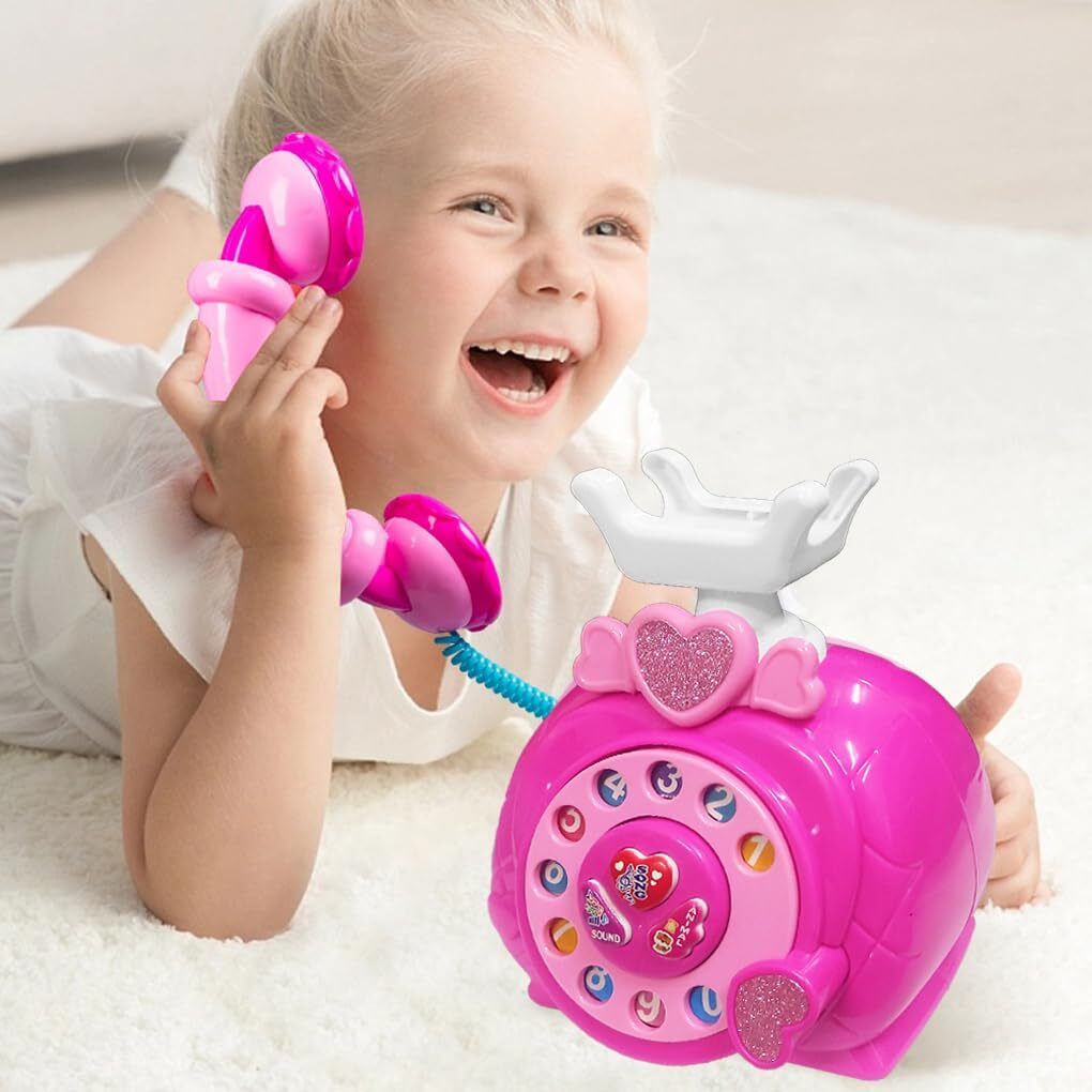 Classic Old Style Musical Landline Telephone with Story & Poetry Sound For Kids-image-9