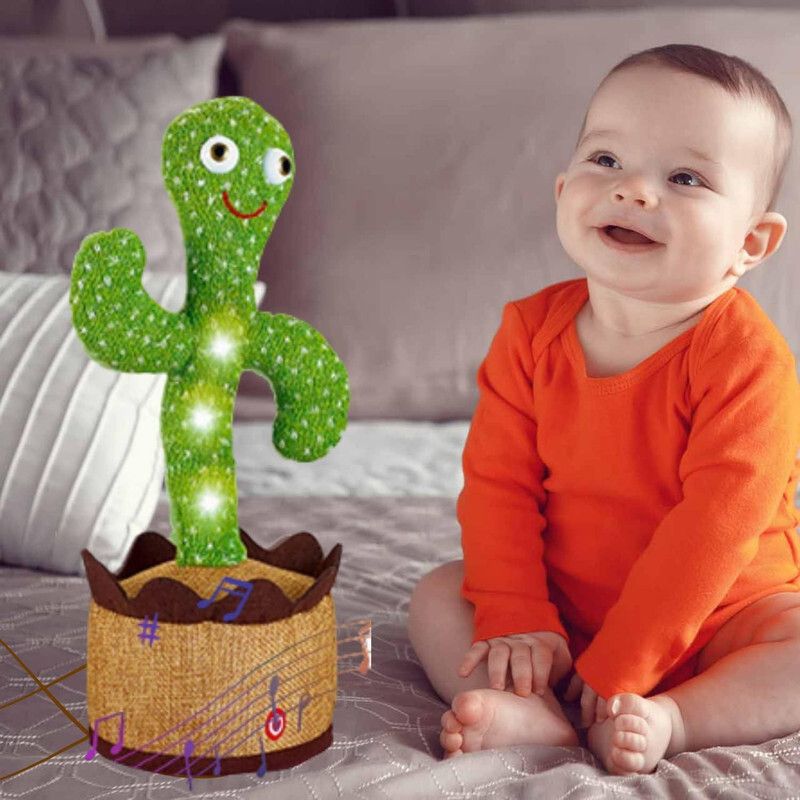haulsale Dancing Talking Cactus Plush Toy, Wriggle, Singing, Repeats What You Say-1086-picture-21