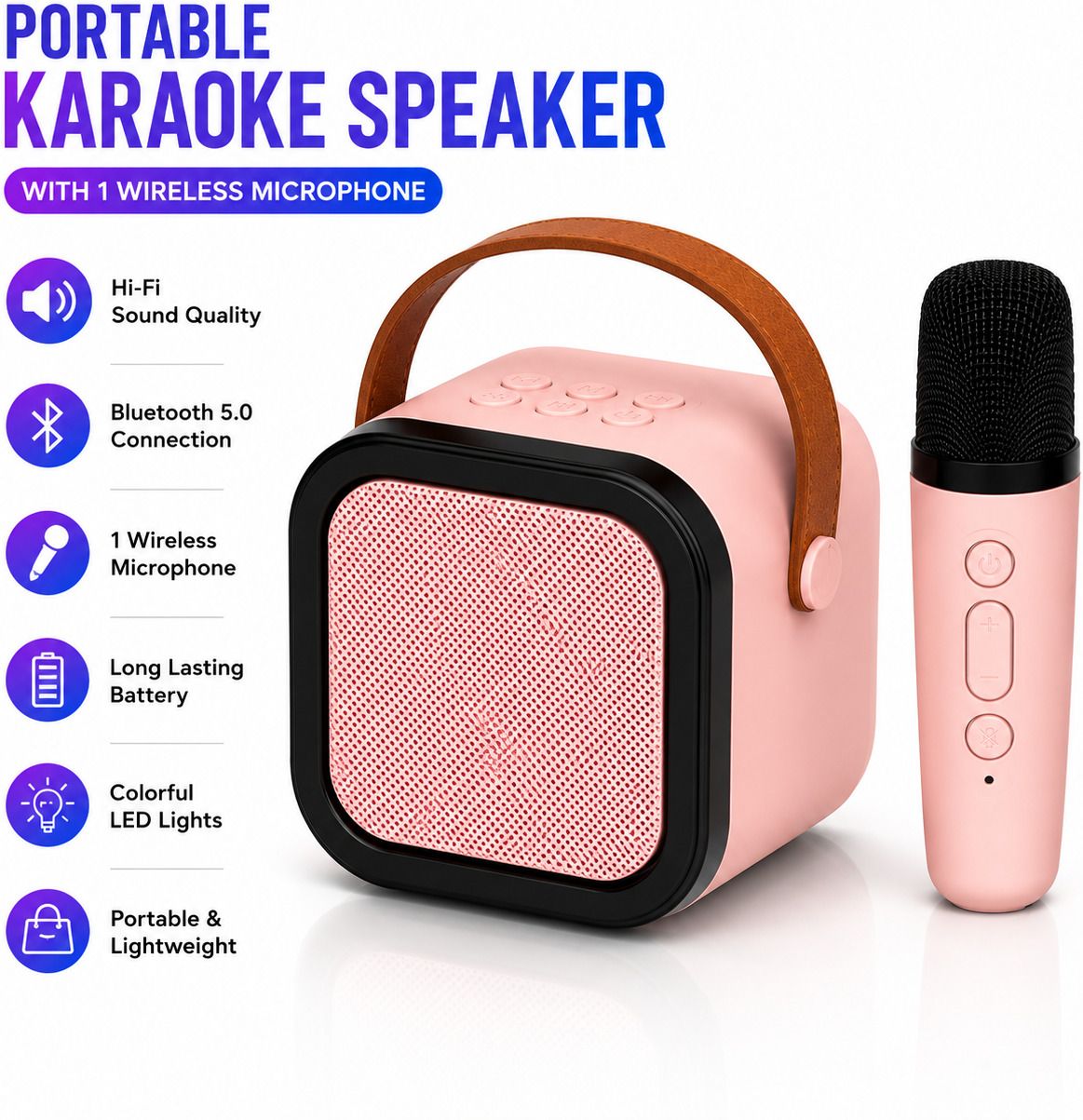 anushree mart Kids Bluetooth Karaoke Speaker-picture-21
